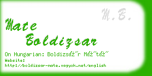 mate boldizsar business card